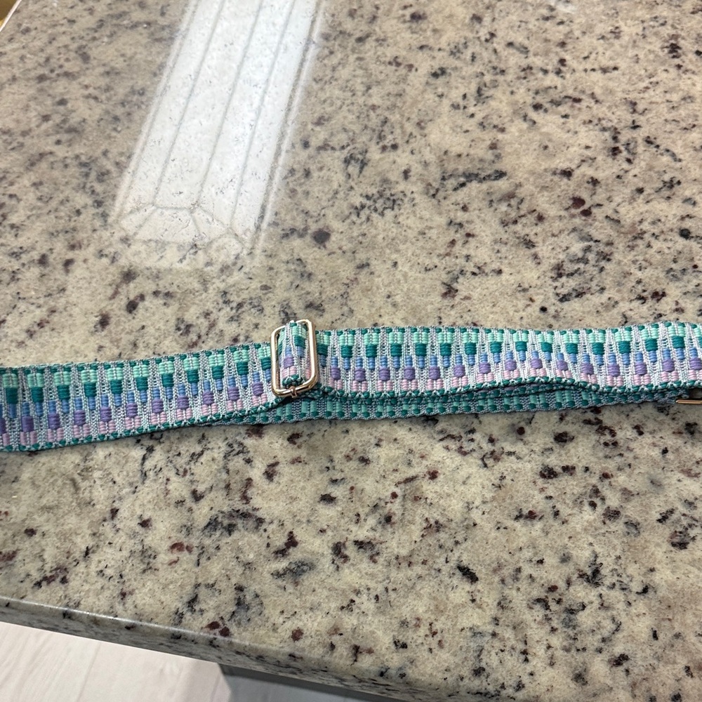 Makeup Junkie Stylish Multicolor Woven purse strap